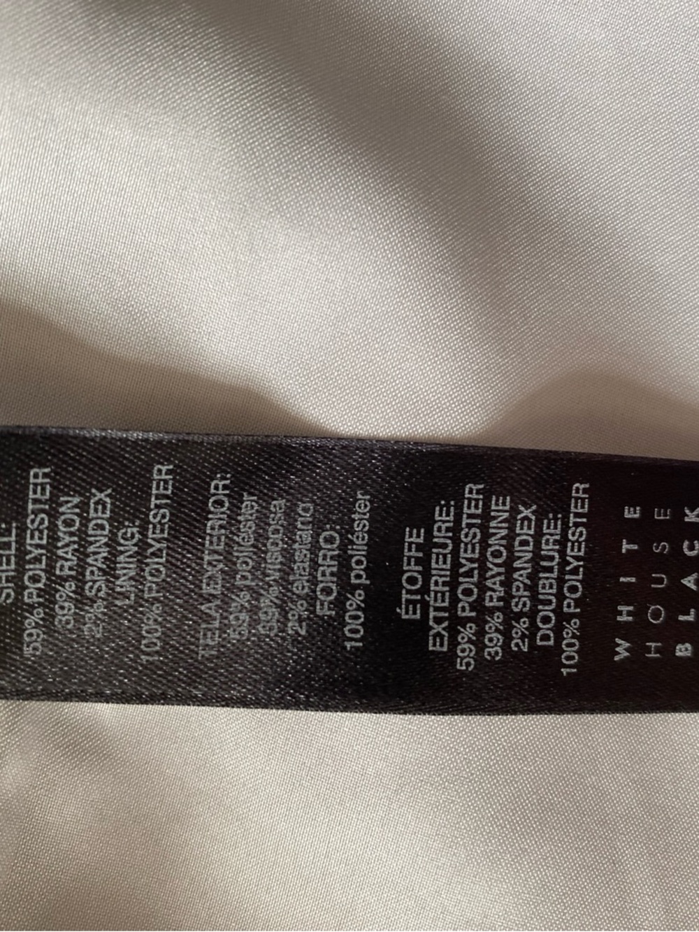 White House Black Market Light Gray Double-Breasted Tailored Blazer - Picture 4 of 4
